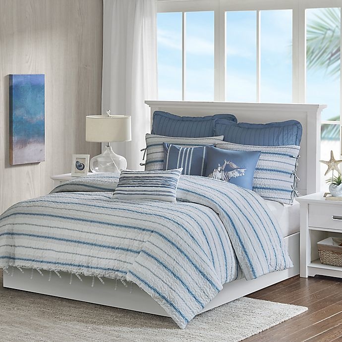 slide 2 of 2, Harbor House Ocean Pillow Standard Sham - Blue/White, 1 ct
