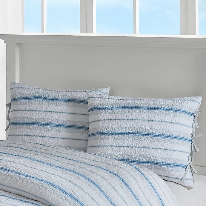slide 1 of 2, Harbor House Ocean Pillow Standard Sham - Blue/White, 1 ct