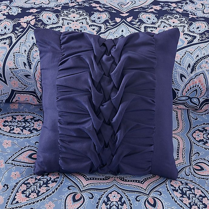 slide 7 of 9, Intelligent Design Odette Reversible Twin/Twin XL Comforter Set - Blue, 4 ct