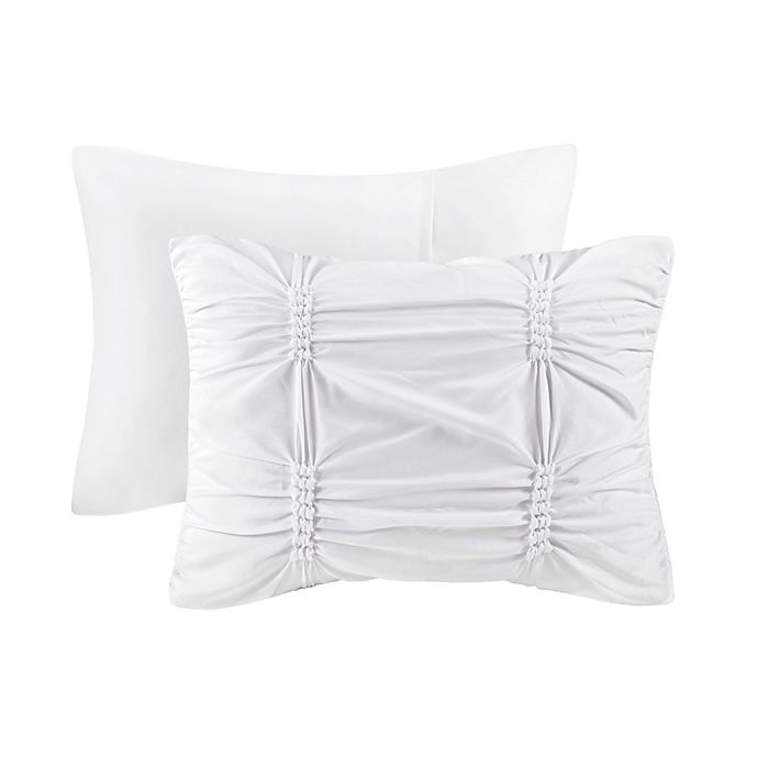 slide 10 of 14, Intelligent Design Benny Full/Queen Duvet Cover Set - White, 1 ct