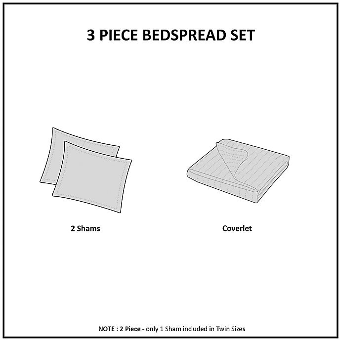 slide 5 of 6, 510 Design Oakley Full/Queen Bedspread Set - Cream, 1 ct