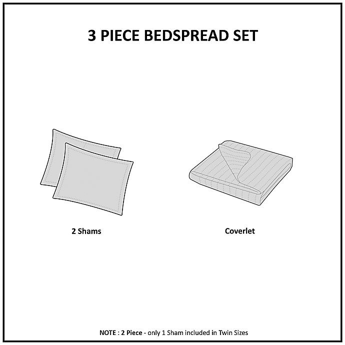 slide 5 of 6, 510 Design Oakley King/California King Bedspread Set - Seafoam, 1 ct