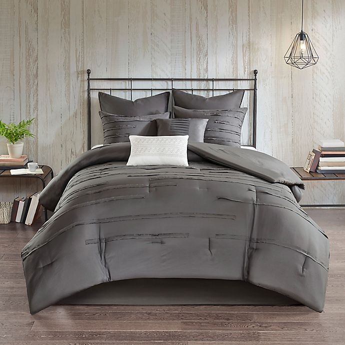 slide 2 of 10, 510 Design Jenda King Comforter Set - Grey, 8 ct
