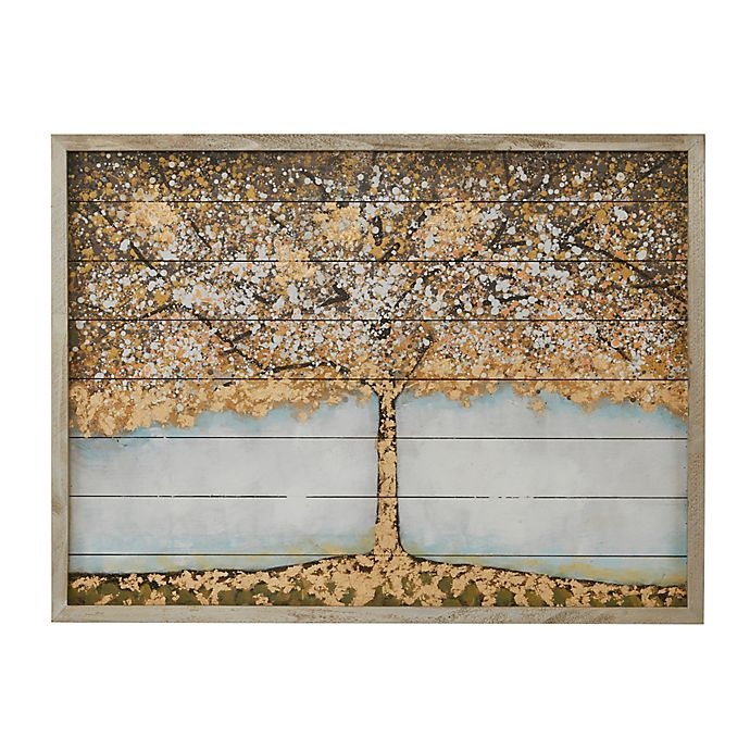 slide 1 of 5, Madison Park Autumn Tree Wood Wall Art, 27 in x 36 in