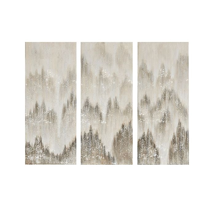 slide 1 of 7, Madison Park Wrapped Canvas - Grey Set of 3, set of 3, 15 in x 1.5 in