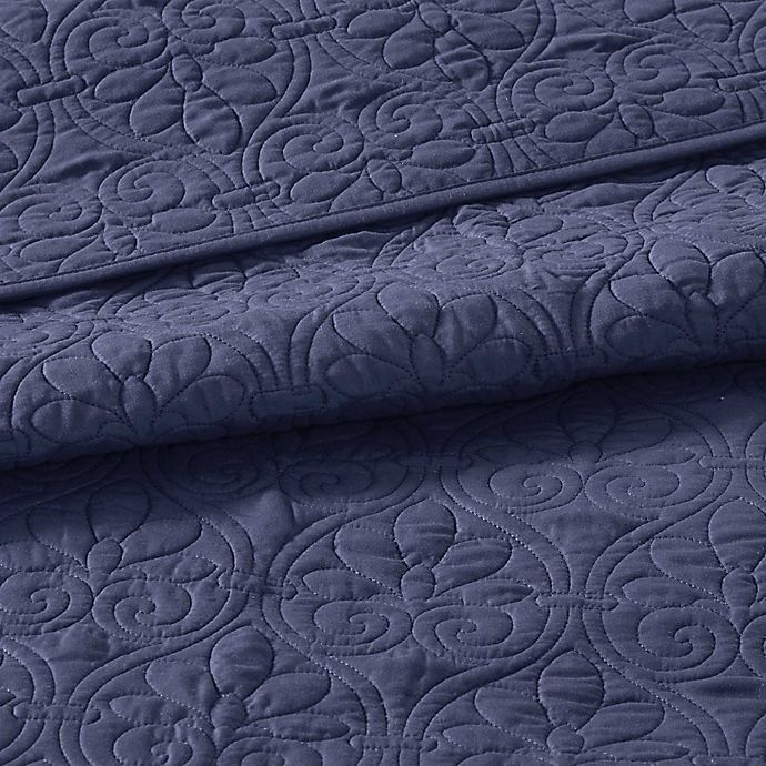 slide 4 of 5, Madison Park Quebec Reversible Twin/Twin XL Coverlet Set - Navy, 2 ct