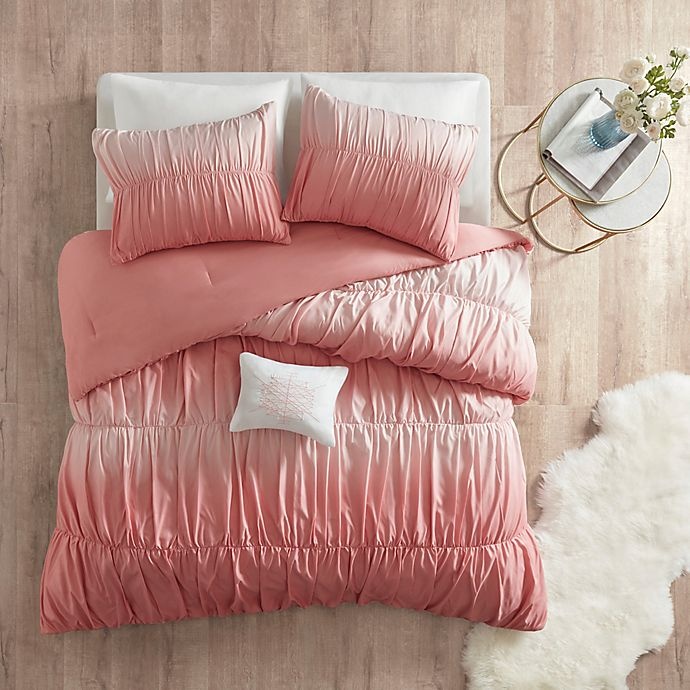 slide 2 of 6, Intelligent Design Ellen Full/Queen Duvet Cover Set - Blush, 3 ct