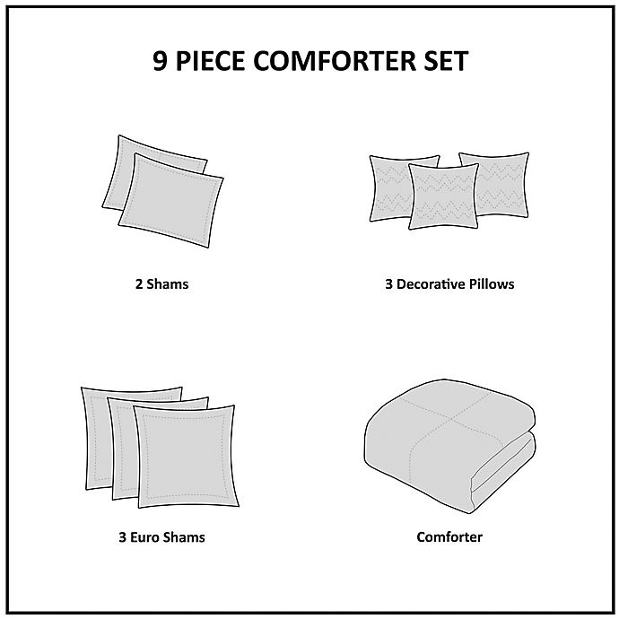 slide 8 of 9, Madison Park Signature Clarity Queen Comforter Set - Taupe, 8 ct
