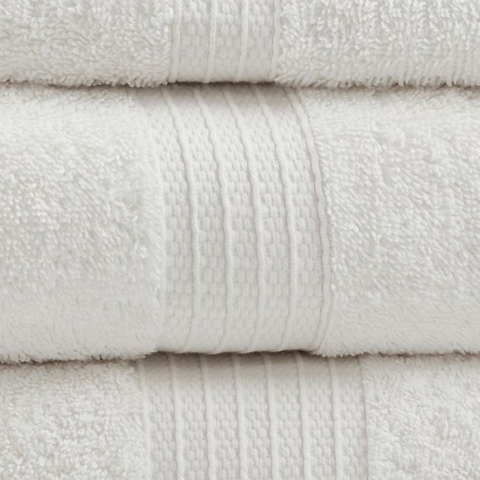 slide 2 of 5, Madison Park Bath Towel Set - White, 6 ct