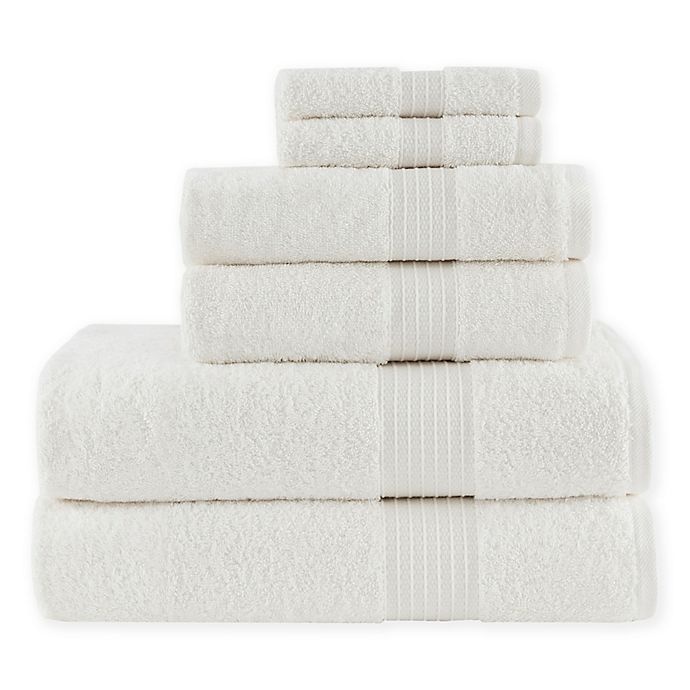 slide 1 of 5, Madison Park Bath Towel Set - White, 6 ct