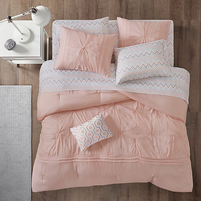 slide 3 of 8, Intelligent Design Toren Twin XL Comforter Set - Pink, 1 ct