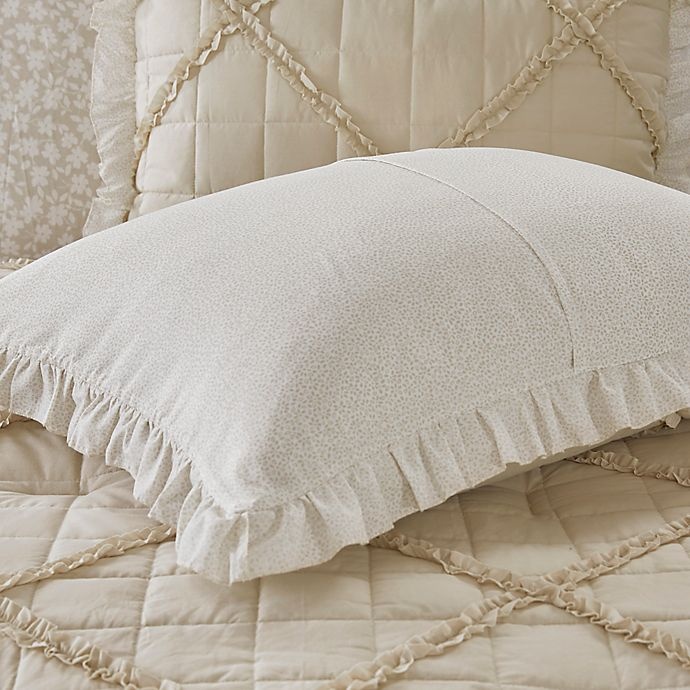 slide 7 of 10, Madison Park Mindy Queen Cotton Percale Comforter Set - White/Tan, 9 ct