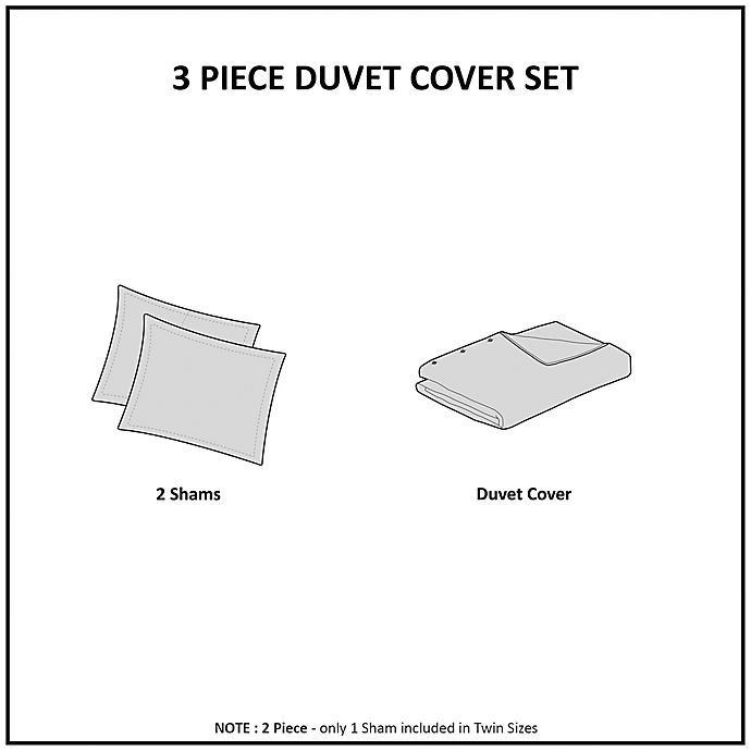 slide 4 of 13, Madison Park Viola Full/Queen Duvet Cover Set - White, 3 ct