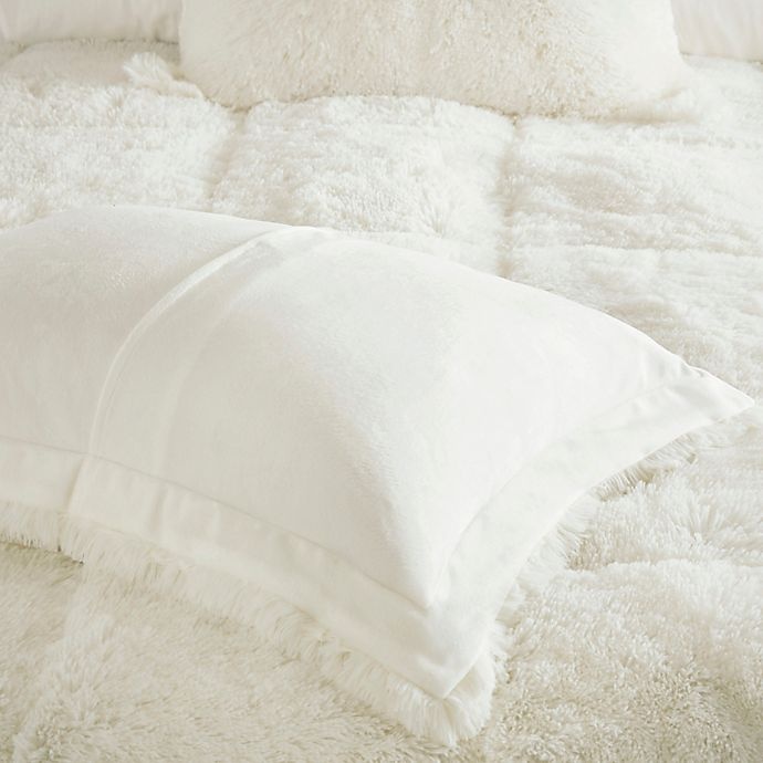 slide 5 of 7, Intelligent Design Malea Shaggy Faux Fur Twin/Twin XL Comforter Set - Ivory, 1 ct