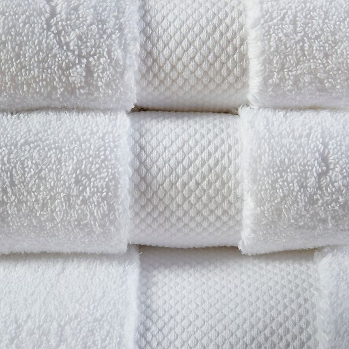 slide 4 of 4, Madison Park Signature Splendor Bath Towel Set - White, 6 ct