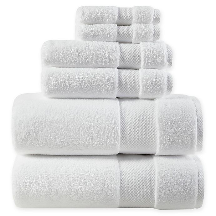 slide 1 of 4, Madison Park Signature Splendor Bath Towel Set - White, 6 ct