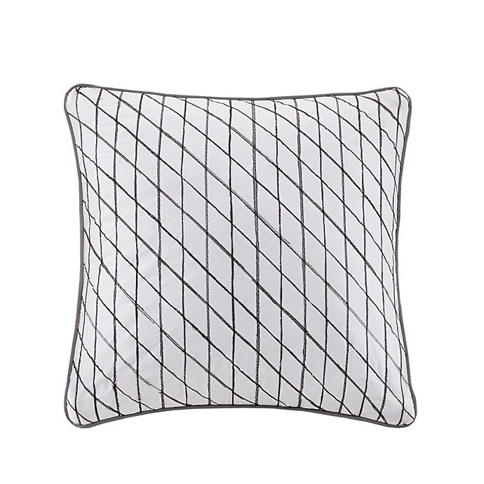 slide 8 of 12, Madison Park Essentials Lilia Full Comforter Set - White/Charcoal, 9 ct