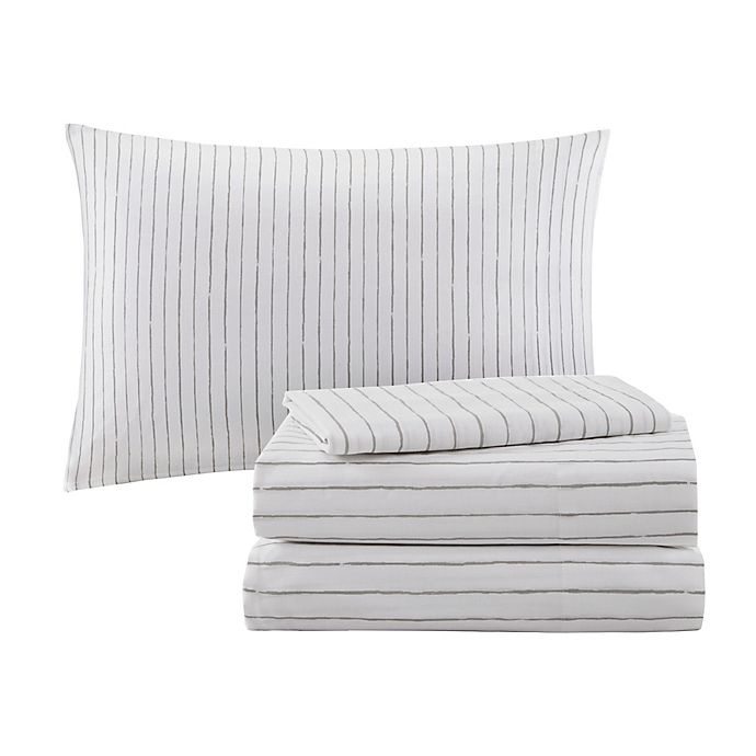 slide 9 of 12, Madison Park Essentials Lilia Full Comforter Set - White/Charcoal, 9 ct