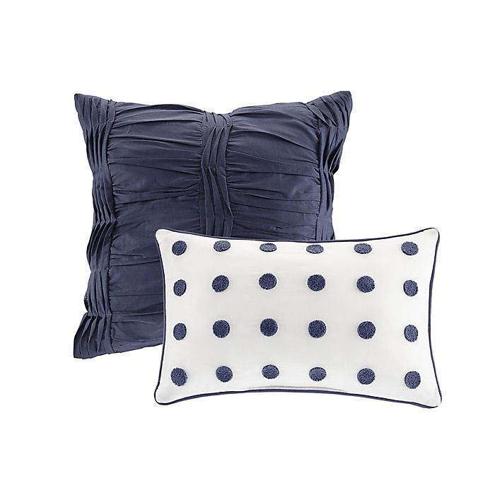 slide 8 of 12, Urban Habitat Brooklyn Cotton Jacquard King/California King Duvet Cover Set - Indigo Blue, 7 ct