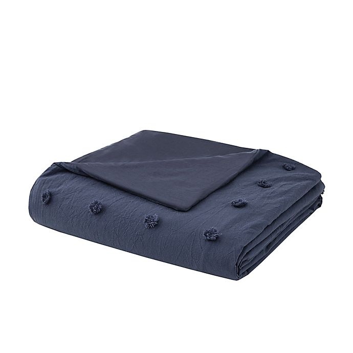 slide 9 of 12, Urban Habitat Brooklyn Cotton Jacquard King/California King Duvet Cover Set - Indigo Blue, 7 ct