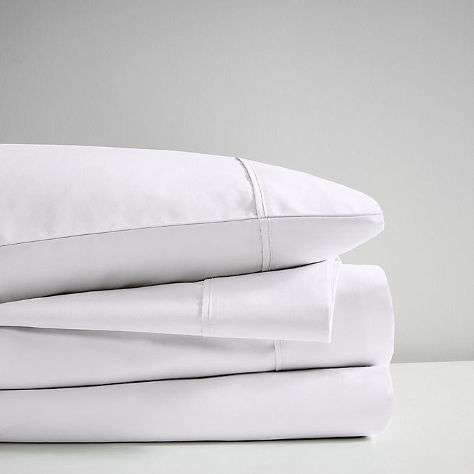 slide 5 of 5, Beautyrest 600-Thread-Count Cooling Cotton Rich Full Sheet Set - White, 1 ct