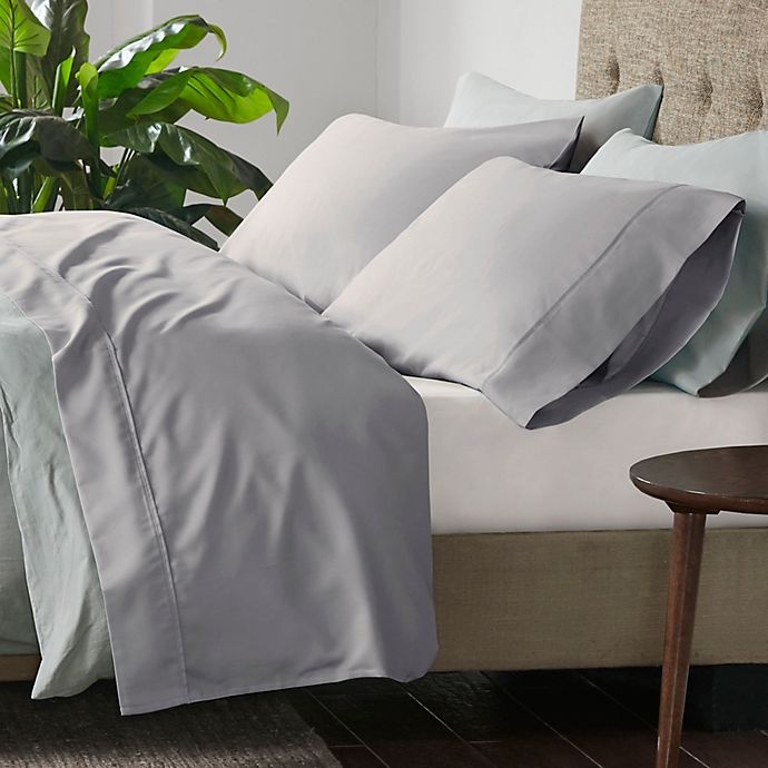 slide 1 of 5, Beautyrest 600-Thread-Count Cooling Cotton Rich Full Sheet Set - Grey, 1 ct