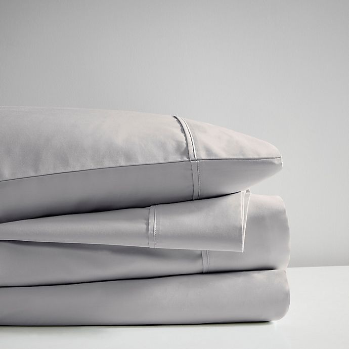 slide 2 of 5, Beautyrest 600-Thread-Count Cooling Cotton Rich Queen Sheet Set - Grey, 1 ct