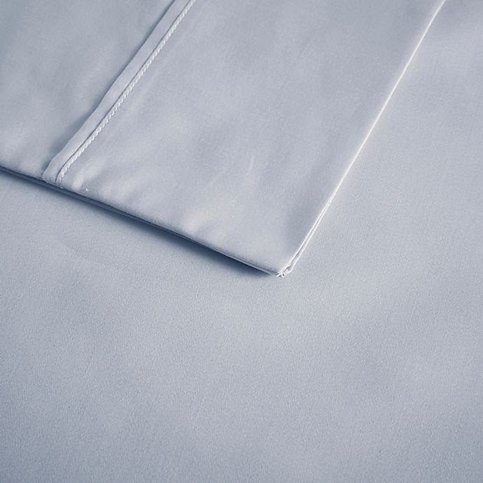 slide 4 of 5, Beautyrest 600-Thread-Count Cooling Cotton Rich Queen Sheet Set - Blue, 1 ct