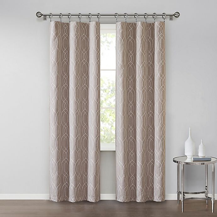 slide 2 of 6, SALT Clancy 108-Inch Rod Pocket Window Curtain Panels - Taupe, 2 ct; 108 in