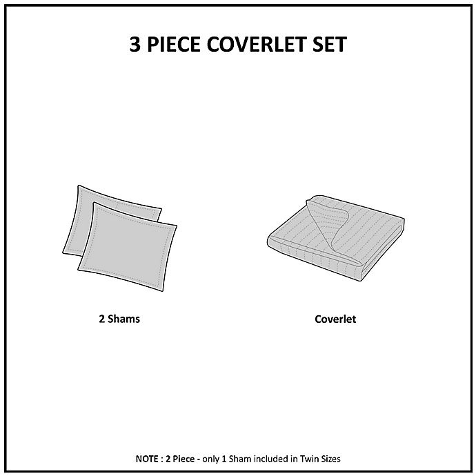 slide 3 of 11, Madison Park Quebec Reversible Twin/Twin XL Coverlet Set - Purple, 2 ct