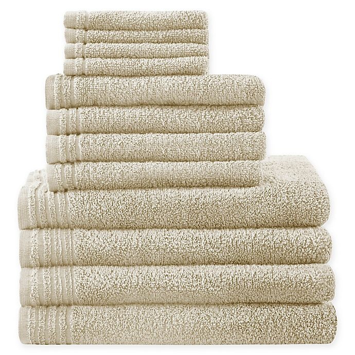 slide 1 of 7, 510 Design Big Bundle Bath Towel Set - Taupe, 12 ct