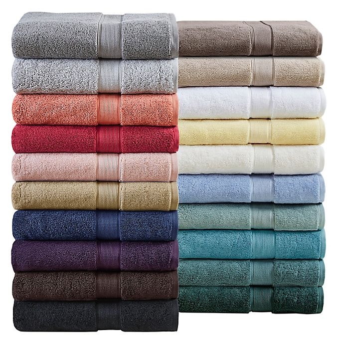 slide 4 of 4, Madison Park Signature Cotton Towel Set - Mocha, 8 ct