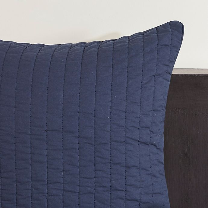 slide 2 of 4, INK+IVY Camila Quilted European Pillow Sham - Navy, 1 ct