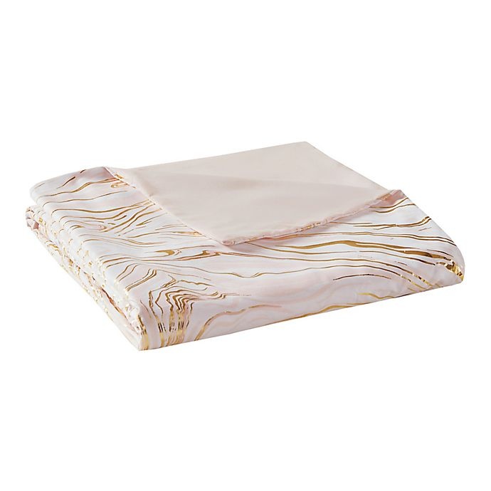 slide 12 of 14, Intelligent Design Rebecca Reversible Full/Queen Duvet Cover Set - Blush/Gold, 4 ct