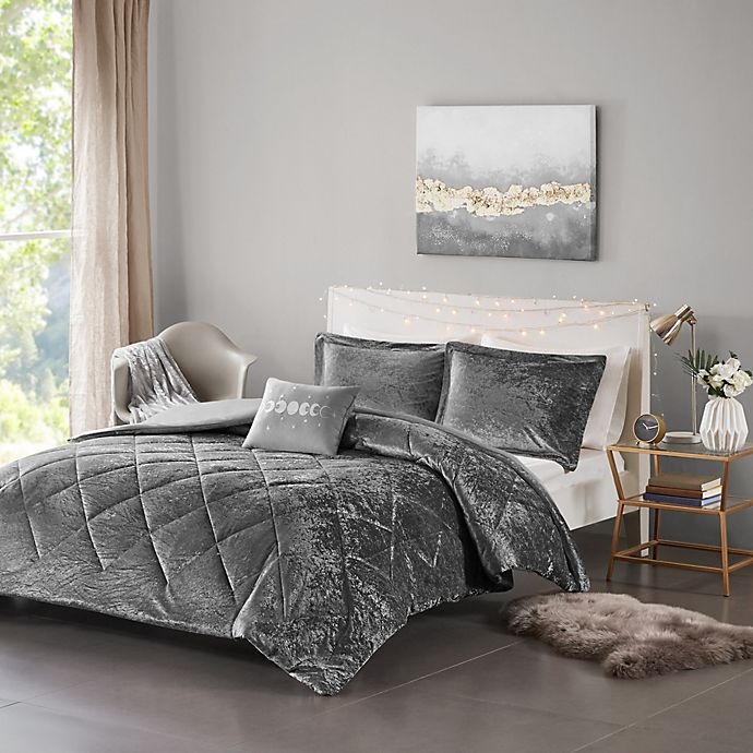 slide 4 of 12, Intelligent Design Felicia Twin/Twin XL Duvet Cover Set - Grey, 3 ct