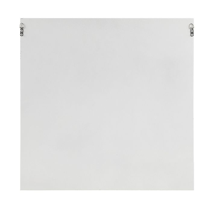 slide 7 of 7, Madison Park Boho Notion Square Carved Wall Panel - White, 23.6 in