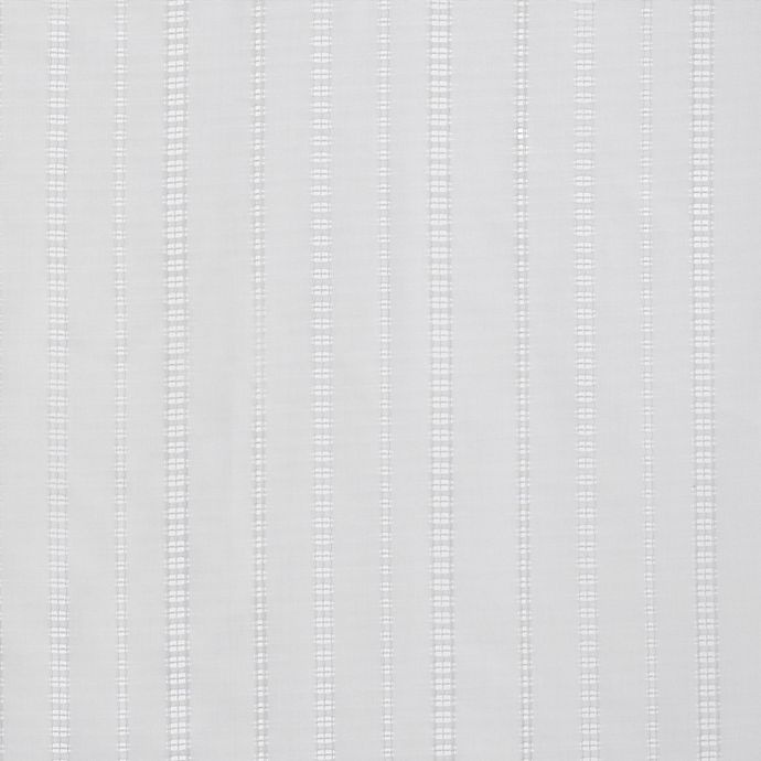 slide 2 of 3, Bee & Willow Home Eyelet Stripe Rod Pocket Window Curtain Panel - White, 63 in