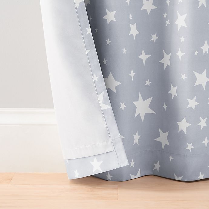 slide 4 of 6, Marmalade Twinkle Grommet 100% Blackout Window Curtain Panel - Grey, 84 in