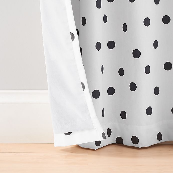 slide 4 of 6, Marmalade Sutton Grommet 100% Blackout Window Curtain Panel - Black/White, 63 in