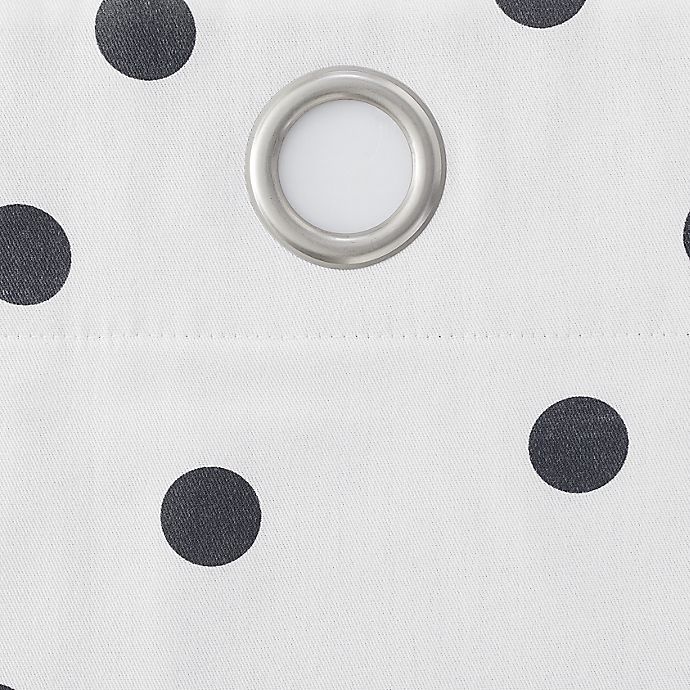 slide 5 of 6, Marmalade Sutton Grommet 100% Blackout Window Curtain Panel - Black/White, 63 in