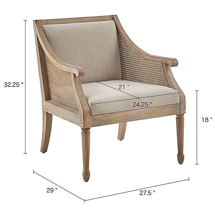 slide 10 of 10, Martha Stewart Isla Wood Accent Chair - Natural, 1 ct