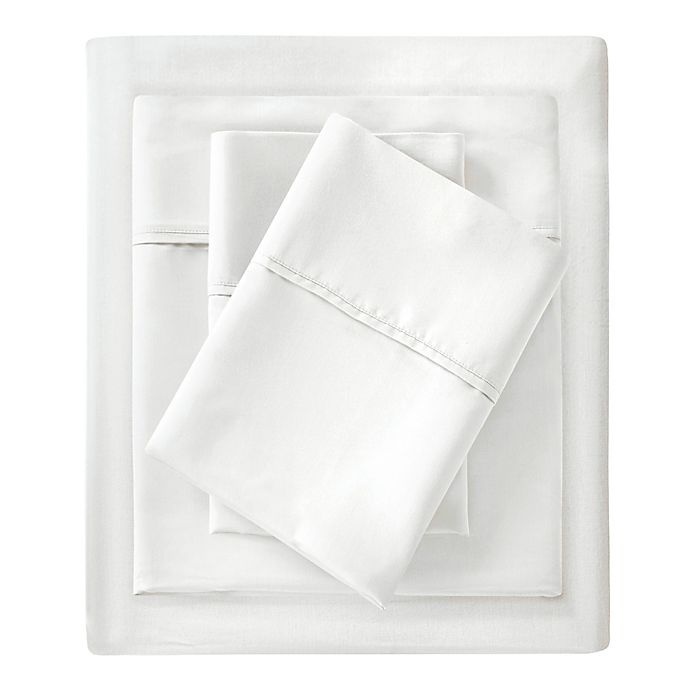 slide 2 of 4, Madison Park 1500-Thread-Count Cotton Rich Queen Sheet Set - White, 1 ct