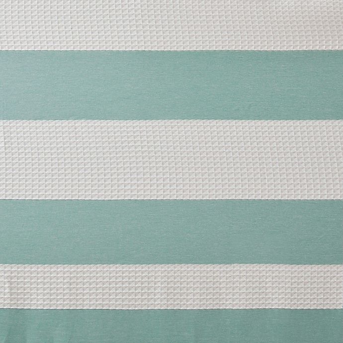 slide 5 of 5, Madison Park Spa Waffle Shower Curtain - Aqua, 54 in x 78 in