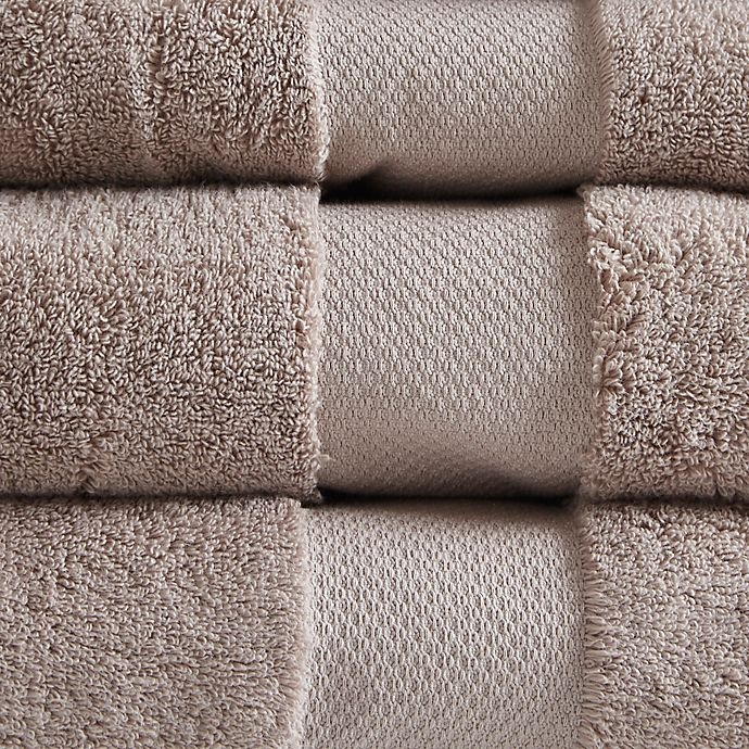 slide 3 of 6, Madison Park Signature Turkish Cotton Bath Towels - Taupe, 6 ct