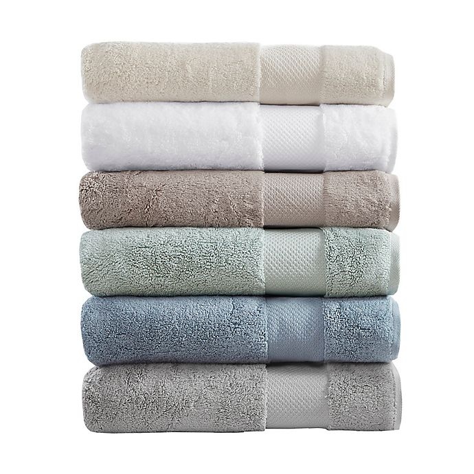 slide 5 of 6, Madison Park Signature Turkish Cotton Bath Towels - Taupe, 6 ct