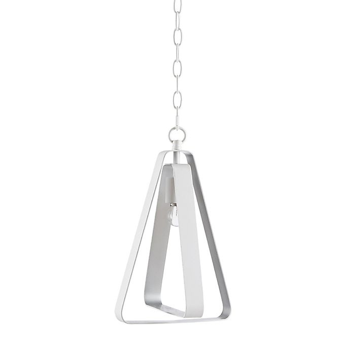 slide 2 of 6, Urban Habitat Colton 1-Light Pendant Light with Metal Shade - White, 1 ct