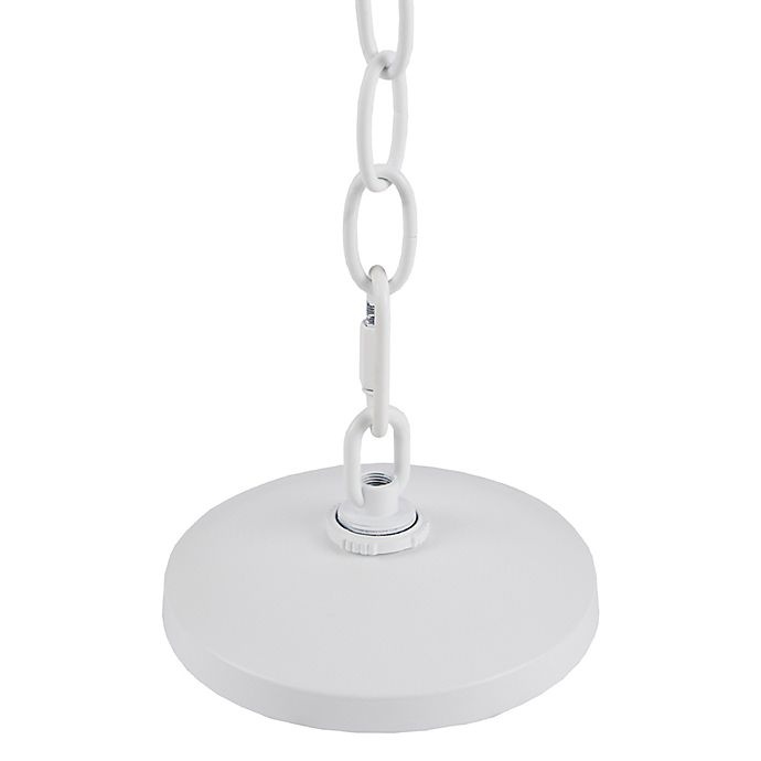 slide 3 of 6, Urban Habitat Colton 1-Light Pendant Light with Metal Shade - White, 1 ct