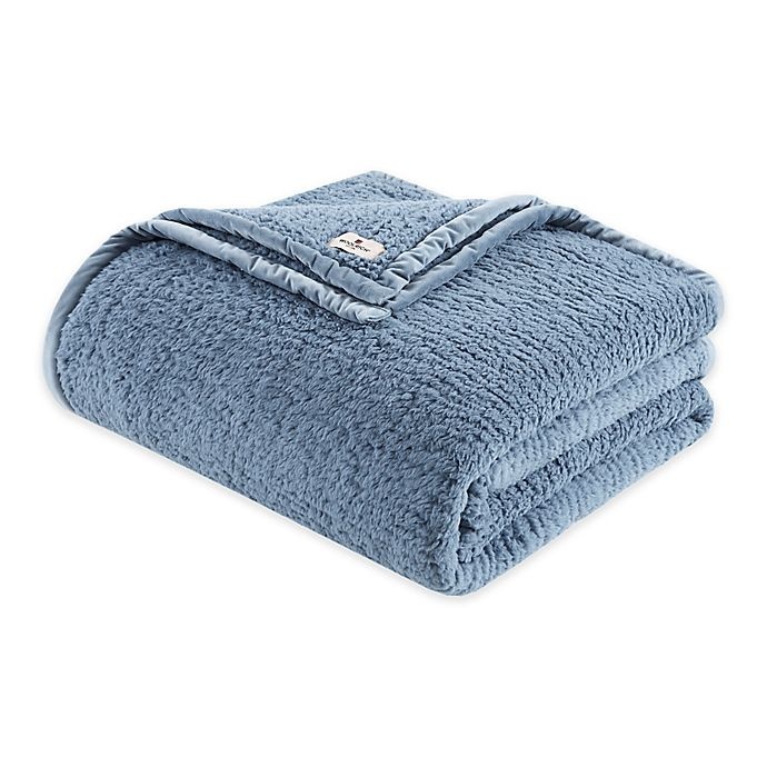 slide 1 of 3, Woolrich Burlington Berber Twin Blanket - Blue, 1 ct