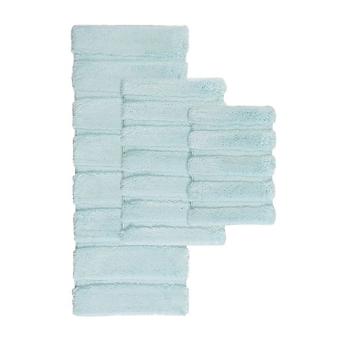 slide 4 of 7, Madison Park Tufted Pearl Channel Bath Rug - Seafoam", 17 in x 24 in