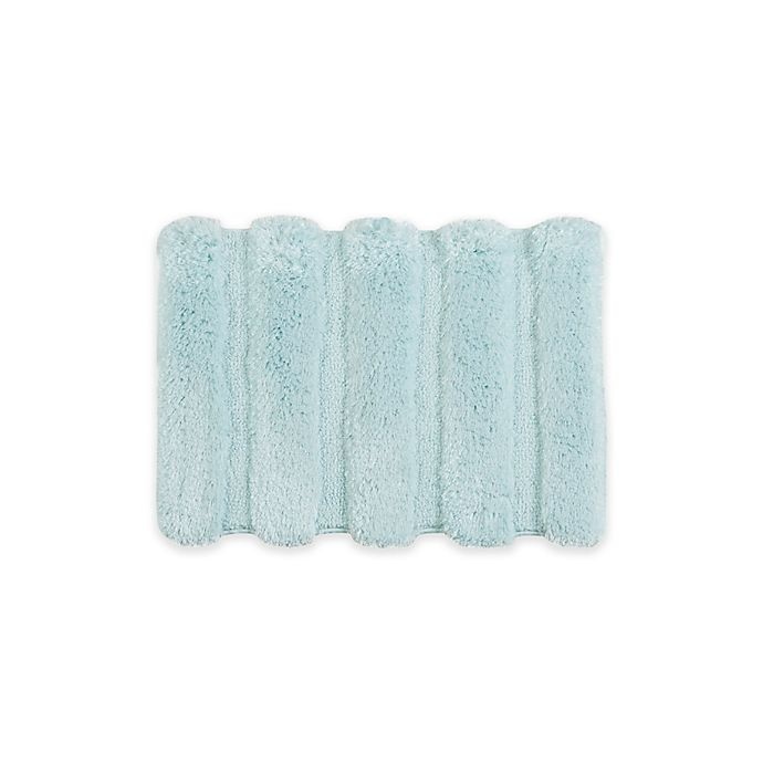 slide 1 of 7, Madison Park Tufted Pearl Channel Bath Rug - Seafoam", 17 in x 24 in